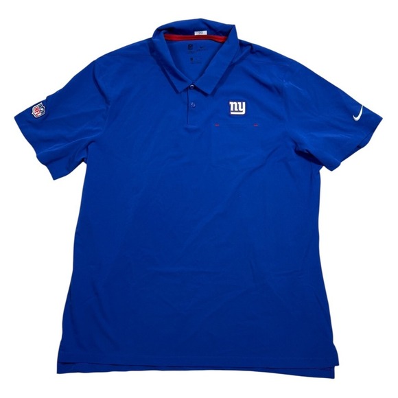 Nike Other - Nike NFL Blue New York Giants Sideline Elite Performance Polo Shirt Size XXL